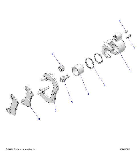 BRAKES, REAR CALIPER - Z25NEE99C4/F4/G4 (C703082)