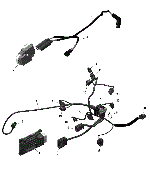 01- ROTAX - Engine Harness And Electronic Module