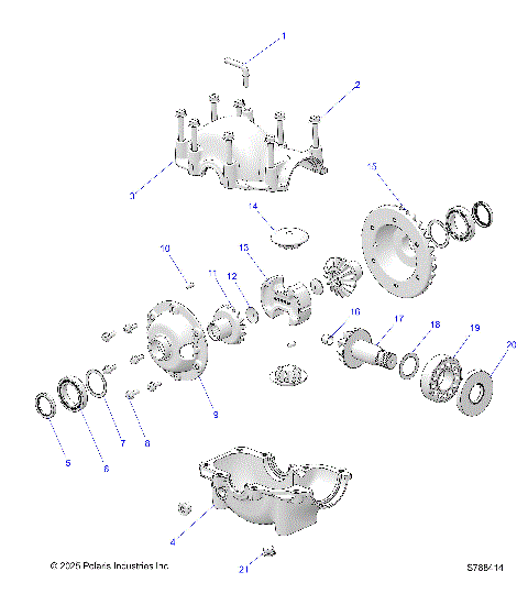 DRIVE TRAIN, FRONT GEARCASE INTERNALS