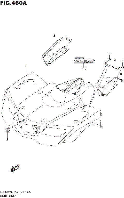 FRONT FENDER (LT-F400FM0 P03)