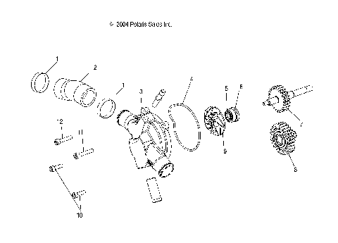 WATER PUMP - W045304CA/IA/CB/IB/CC/IC (4990559055B11)