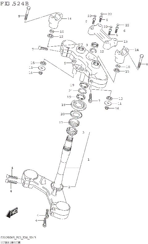 STEERING STEM (DL1050RJ)