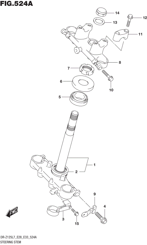 STEERING STEM (DR-Z125 E28)