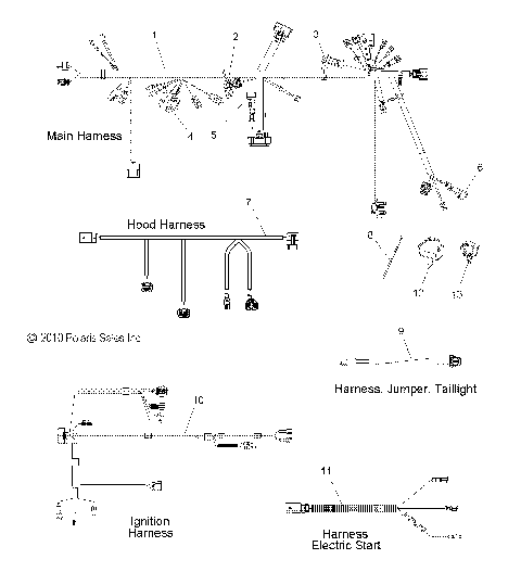ELECTRICAL, WIRE HARNESS - S11BF6NS/BD6NS ALL OPTIONS (49SNOWHARNESS11600PRO)
