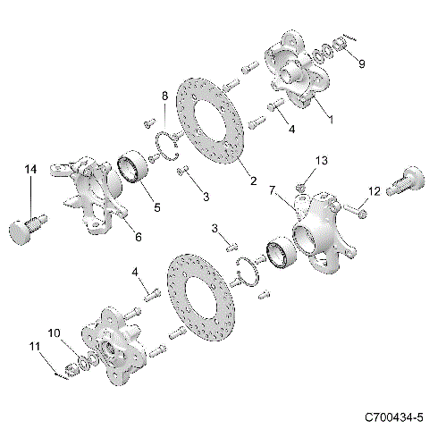 SUSPENSION, FRONT CARRIER - D19BBPD4B4/BAPD4B4 (C700434-5)