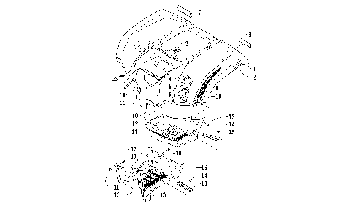 REAR BODY PANEL AND FOOTWELL ASSEMBLIES [97702]