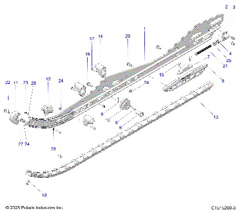 SUSPENSION, RAIL BEAM LH/RH - S26TDL9BS/BEL (C1545260-3)
