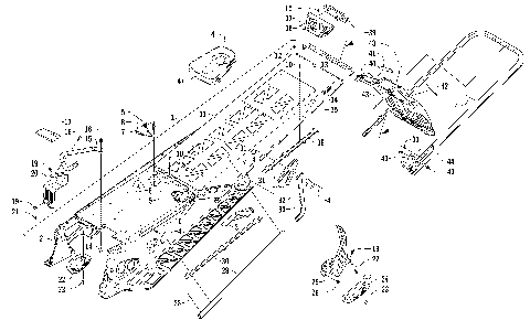 TUNNEL, REAR BUMPER, AND SNOWFLAP ASSEMBLY [98977]
