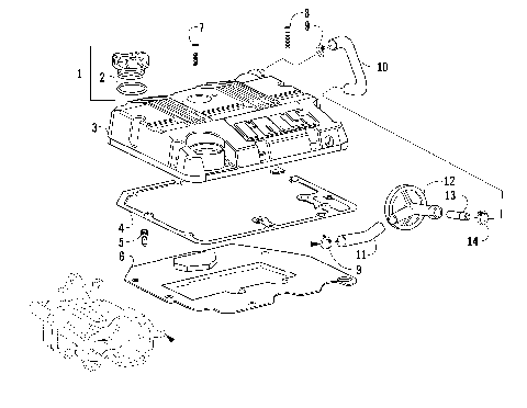 ROCKER ARM COVER AND BREATHER SYSTEM ASSEMBLIES [92844]