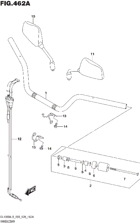HANDLEBAR (DL1000XAL9 E03)