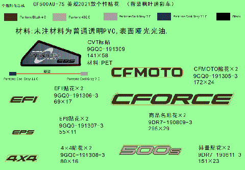 DECAL (FOR 2021 USA TRUE TIMBER CAMO VEHICLE)