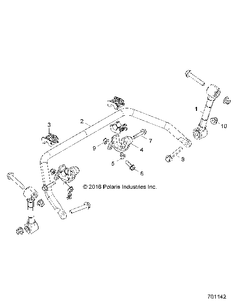 SUSPENSION, FRONT STABILIZER BAR - Z18VBE87BK/BU/LK/BR (701142)
