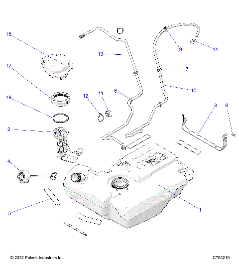FUEL SYSTEM, FUEL TANK AND RELATED - Z25A5E87A5 (C703210)