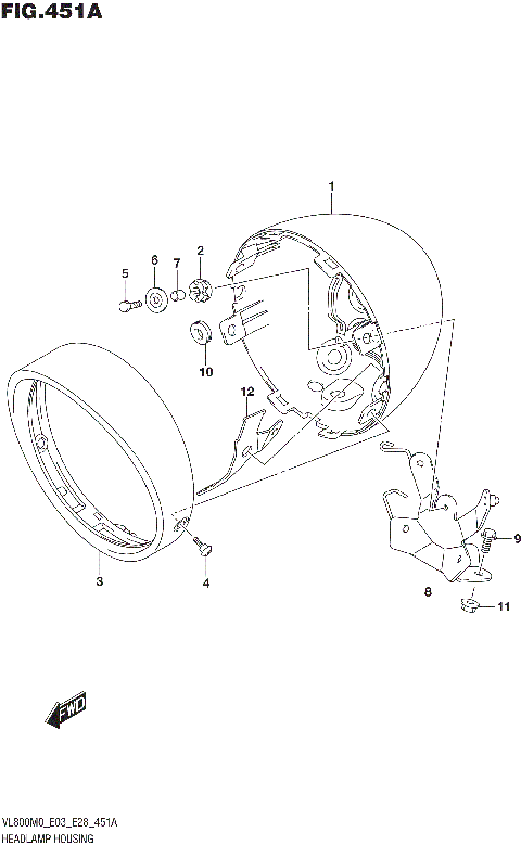 HEADLAMP HOUSING