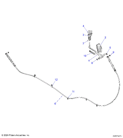 DRIVE TRAIN, GEAR SELECTOR - D25E3CC2B4/UC2B4 (C0707497-1)