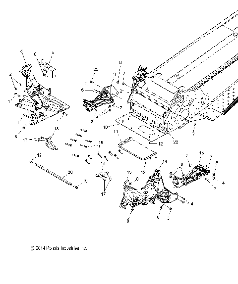 CHASSIS, BULKHEAD ASM. - S16CJ5BSL/BEL (49SNOWCHASSISFRT15550155)