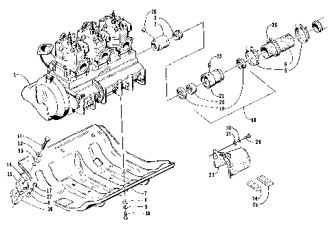 ENGINE AND RELATED ASSEMBLY [72997]