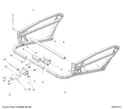 CHASSIS, REAR RACK AND HITCH - S26TLF9FSL (C603227)