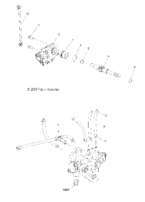 ENGINE, OIL PUMP and LINES - S10BF6KSL/KSA/KEA (49SNOWOILPUMP10PR)