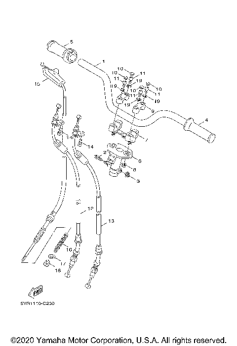 STEERING HANDLE CABLE