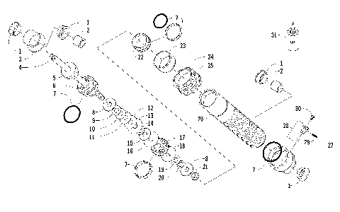 FRONT SUSPENSION SHOCK ABSORBER [98681]