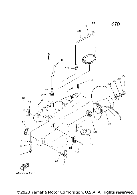 LOWER CASING DRIVE 2 F250