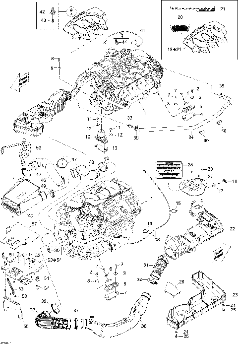01- Engine And Air Intake Silencer