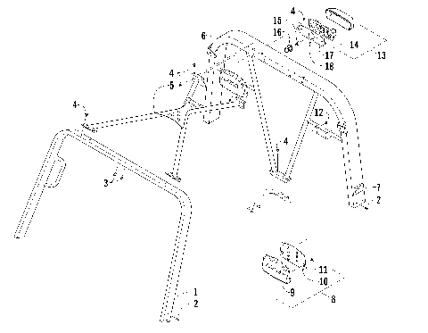 CANOPY AND TAILLIGHT ASSEMBLY [92468]