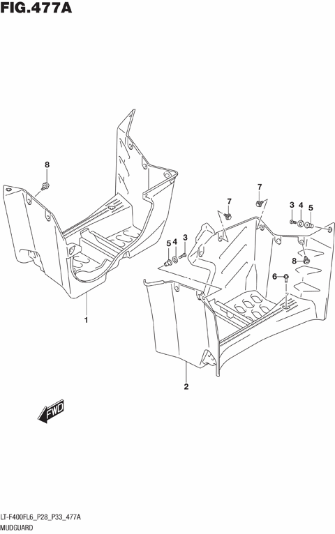 MUDGUARD (LT-F400FL6 P28)