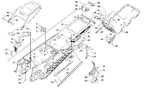 TUNNEL, REAR BUMPER, AND SNOWFLAP ASSEMBLY [104516]