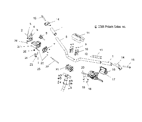 HANDLEBAR MOUNTING and CONTROLS - S07PP6FS/FSA/FSB (49SNOWHANDLEBAR600HO)
