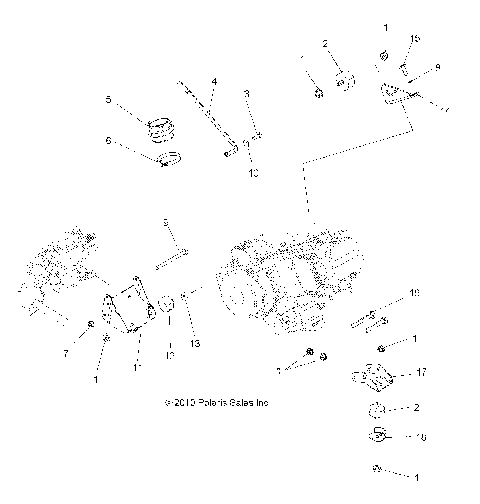 ENGINE, MOUNTING - A12DH50AX/AZ (49ATVENGINEMTG11SP500TRG)