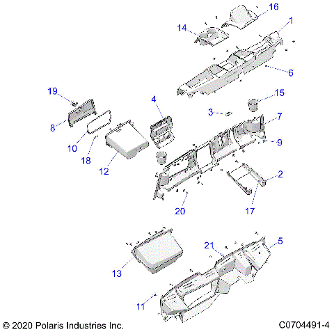 BODY, DASH - D21BBP99A4/B4/FP99A4 (C0704491-4)