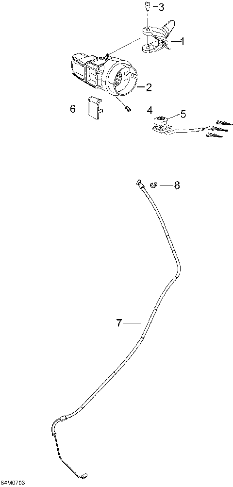 01- Throttle Handle And Housing