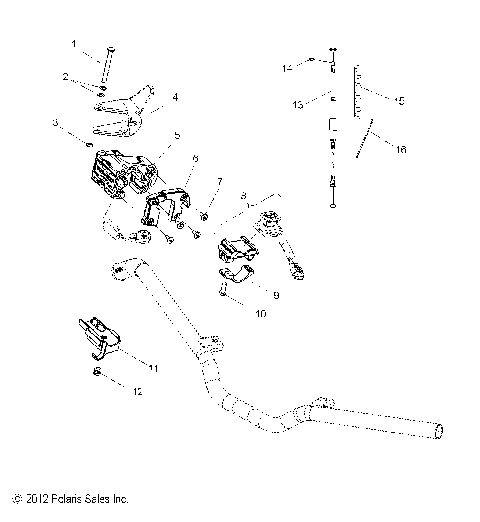 ENGINE, THROTTLE CONTROL ASM. - S14CM8GSA/GSL/GEA (49SNOWTHROTTLE13600RMK)