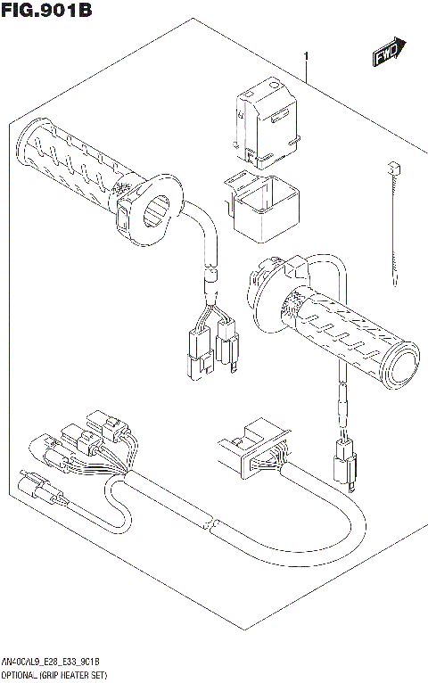OPTIONAL (GRIP HEATER SET)