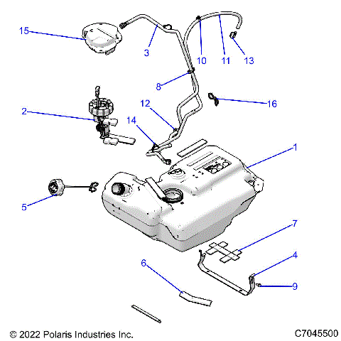 FUEL SYSTEM, TANK - Z22ASE99A5(C7045500)