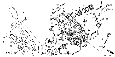 RIGHT CRANKCASE COVER (2)