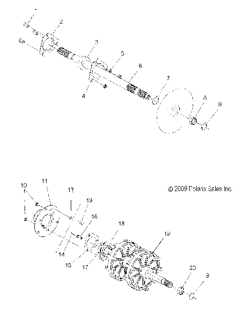 DRIVE TRAIN, JACKSHAFT and DRIVESHAFT - S10PB6HSA/HSL/HEA (49SNOWDRIVETRAIN10600IQ)