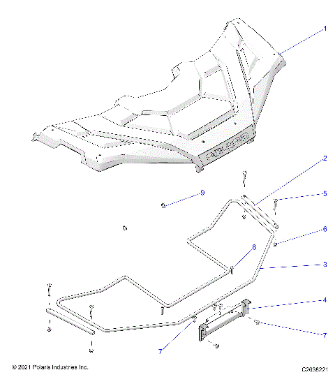 BODY, FRONT STORAGE COVER - A23SEE57F1/S57C1/C2/C3/CL/CZ/CR/F1/F2/F3/FL/FZ/E1/E2/E3/EZ (C2638221)