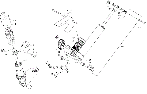 REAR SUSPENSION SHOCK ABSORBERS [110651]