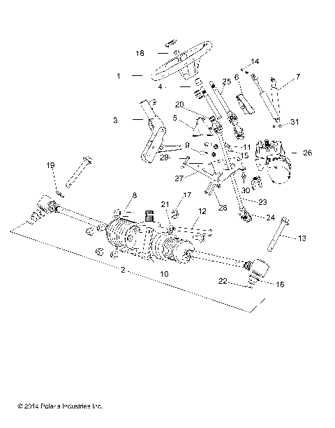 STEERING, STEERING ASM. - R18RNE57BV (49RGRSTEERING15570MC)