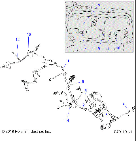 ELECTRICAL, WIRE HARNESS - Z21CHA57K2 (C704031-1)