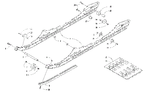 SLIDE RAIL AND TRACK ASSEMBLY [105740]