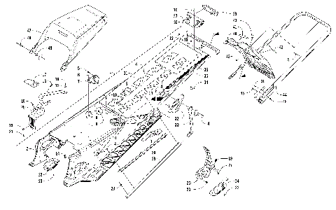 TUNNEL, REAR BUMPER, AND SNOWFLAP ASSEMBLY [104565]