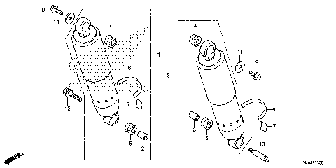 REAR SHOCK ABSORBER (1)