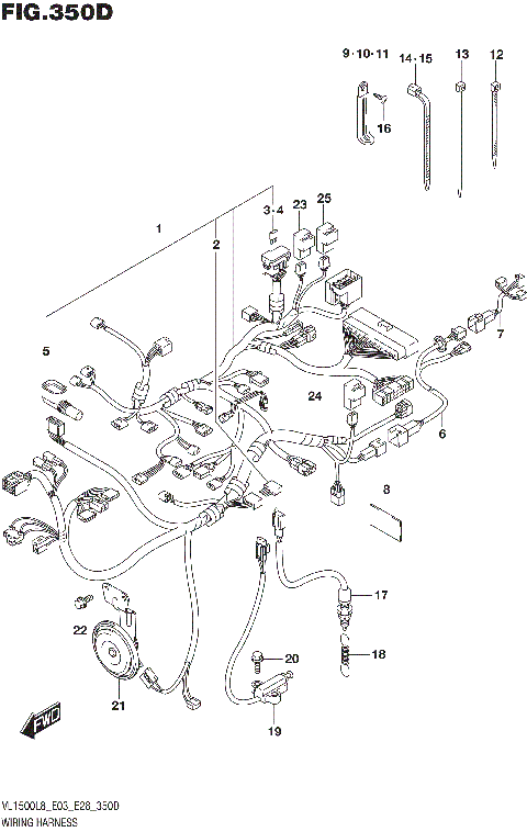 WIRING HARNESS (VL1500BTL8 E28)