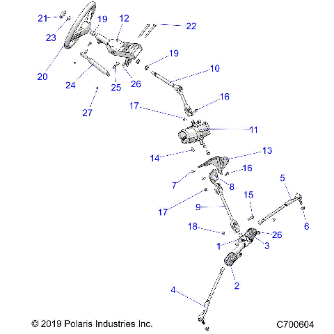 STEERING, STEERING ASM. - R23TAE99PD (C700604)