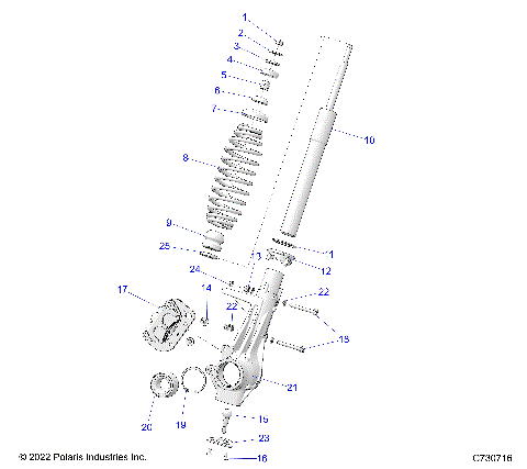 SUSPENSION, FRONT STRUT - R25CCA57A1 (c730716)