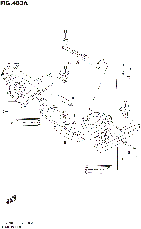 UNDER COWLING (DL650XA)